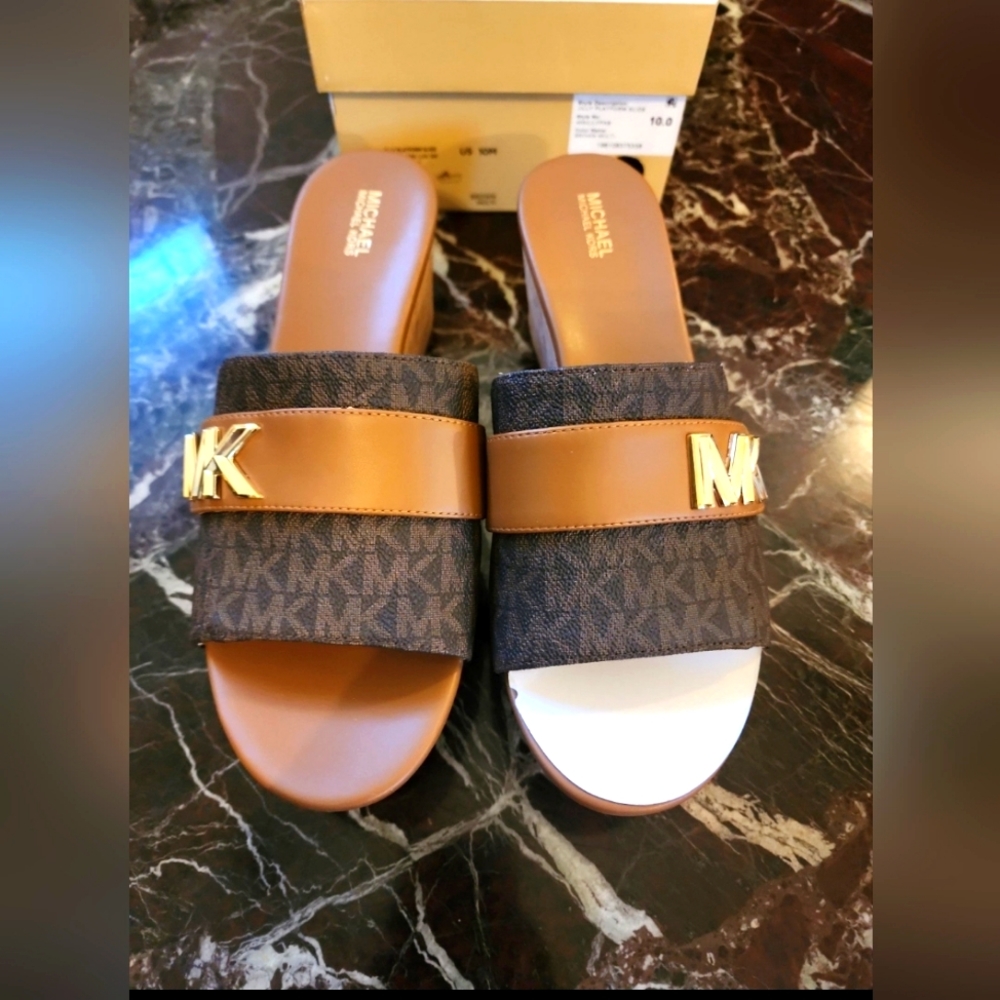 Michael Kors Jilly Platform Slide Sandals